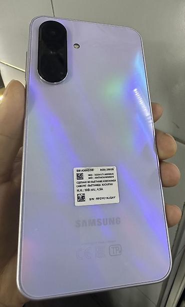 китайский самсунг: Samsung Galaxy A36, Б/у, 256 ГБ, цвет - Фиолетовый, 2 SIM — 2