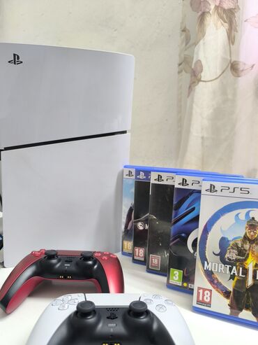 бу стиральные машины в бишкеке: PlayStation 5 (версия с дисководом) + 2 геймпада DualSense + набор игр