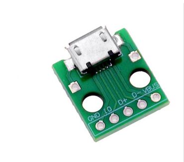 адаптер для диагностики авто: Микро USB DIP адаптер 5pin гнездовой разъем конвертер-10 шт