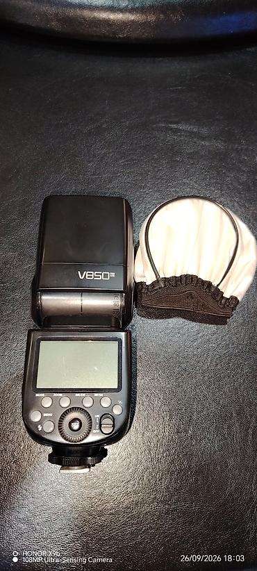 Godox V850 III portativ fotoaparat flaşı + diffuzor aksesuarı -
