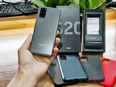 s20: Samsung Galaxy S20 Plus, Б/у, 128 ГБ, цвет - Серый, 2 SIM — 6