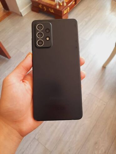 Samsung: Samsung Galaxy A52, 128 GB, rəng - Qara, Barmaq izi, İki sim kartlı