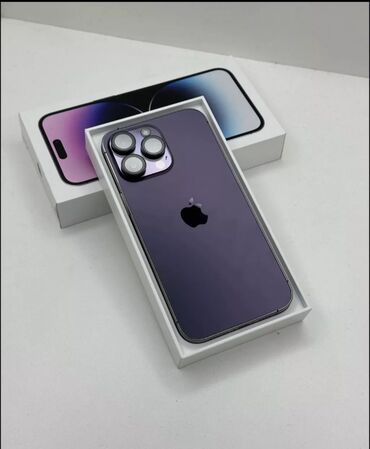 iphone 12 pro 128gb бишкек: IPhone 14 Pro, Жаңы, 256 ГБ, Deep Purple, Заряддоочу түзүлүш, Коргоочу айнек, Каптама, 96 %