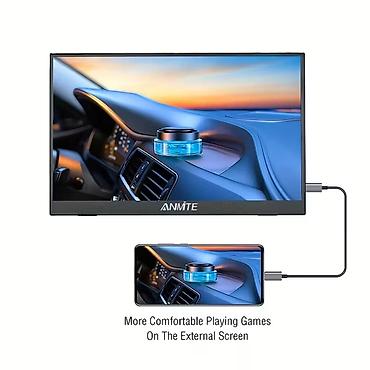 monitor stand: ANMITE 15.6" portativ monitor - Ekran: 15.6 düym, IPS panel - Həll — 3