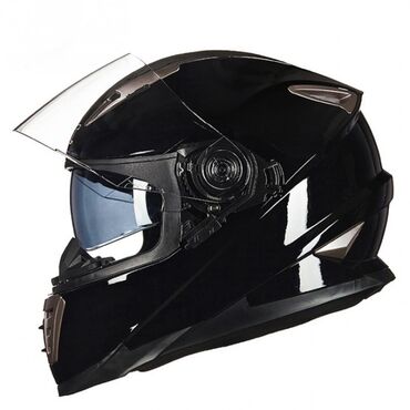 Мотоэкипировка: Шлем для мотоцикла Чёрного Цвета! Матовый чёрный и Чёрный Глянцевый