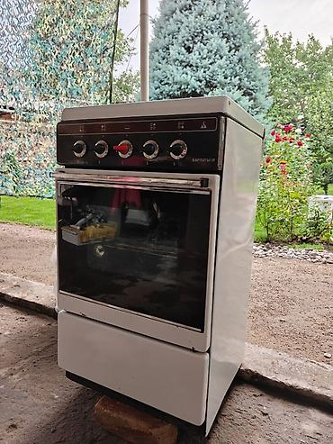 baking oven: Газовая печь, Б/у, Напольная, цвет - Белый, Полная оплата — 1