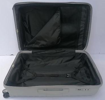 Putni koferi i torbe: Tvrdi kofer na točkićima – sivi - Materijal: lagana i izdržljiva — 4