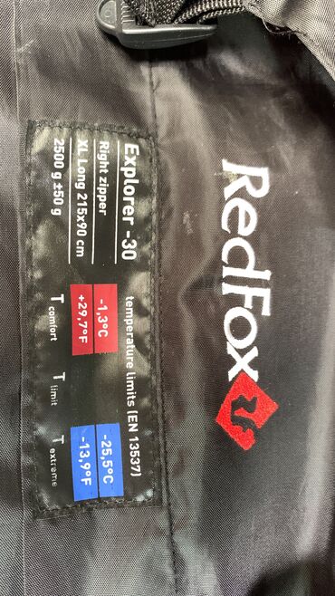 мебел спальни: Продаю спальник RedFox Explorer - 30 Размеры - XL Long 215x90 Вес
