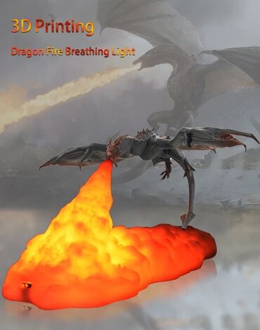 usb светильник: Светильник ввиде дракона извергающего огонь