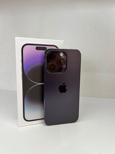 старые айфоны купить: IPhone 14 Pro, Б/у, 256 ГБ, Deep Purple, Зарядное устройство, Защитное стекло, Чехол, 79 %