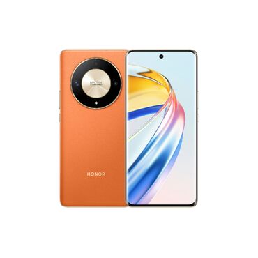 мобильный телефон: Honor X9 5G, 256 ГБ, цвет - Оранжевый, Гарантия, Сенсорный, Отпечаток пальца