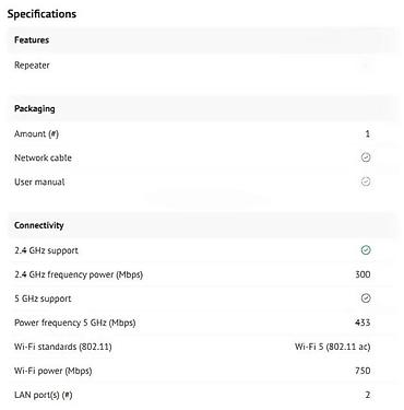Modemi, ruteri i mrežni uređaji: Essentiel b AC750 Easy WiFi – Wi‑Fi repetitor - Proširenje bežične — 11