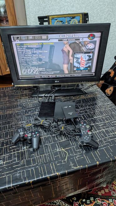 PS2 & PS1 (Sony PlayStation 2 & 1): Playstation 2 əla vəziyətdə disk yeri ləğv edilib praşifkalıdı yaddaşı — 1