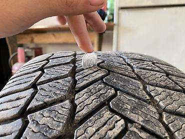daewoo lanos 1: Шины 225 / 45 / R 17, Зима, Б/у, Комплект, Легковые, Michelin — 4