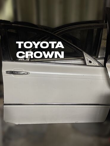 краун кроун crown: Передняя правая дверь Toyota Б/у, цвет - Белый,Оригинал