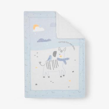 ovali: KIKKA BOO Super Soft Sherpa baby ćebence – Stripy Friends, 80 x 110 cm — 1