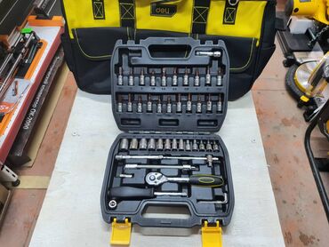 универсальный набор инструментов: Набор головок Deli Tools EDL1046 - 46 шт. Практичный прочный