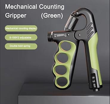 hand grip: Mexaniki Sayğaclı Əl Qriperi - Rənglər: Boz, Qırmızı, Narıncı, Yaşıl — 4