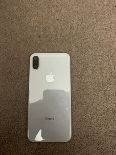 iphone platasi qiymeti: IPhone X, 256 GB, Matte Silver, Face ID