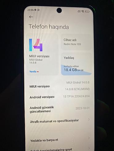 samsung a03 ekran: Redmi Note 10S, 64 GB — 3