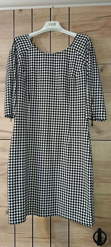 sadə donlar: Qara-ağ “houndstooth” (itburnu) naxışlı qadın donu ölcu-42 - Model — 2