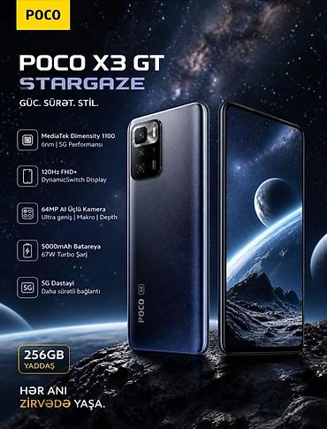 poco x3 gt: Poco X3 GT, 256 GB, rəng - Qara, Sensor — 1