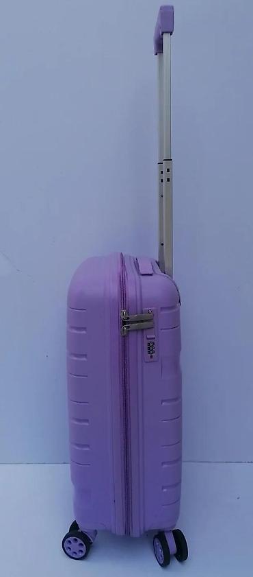 Putni koferi i torbe: Tvrdi kofer na točkiće – ljubičasti - Materijal: tvrda plastika (ABS — 6