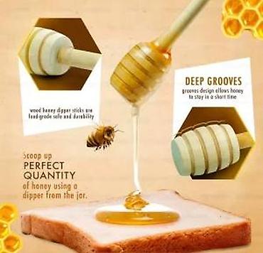 Kašike: Drvene kašikice za med – mini “honey dipper” štapići - Materijal — 22