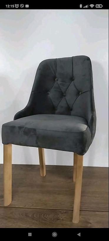 Stilske stolice: Tapacirana stolica sa dugmićima (chesterfield stil) - Presvlaka: meki — 3