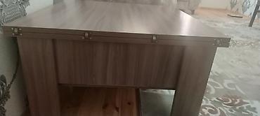 islenmis metbex mebeli: Kvadrat masa, Transformer, Təkərsiz, Teksturalı laminat, Zəmanətsiz — 3