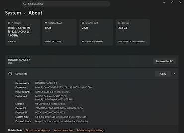ucuz notbuk: Core i5 / 8 GB RAM / NVIDIA 2 GB / SSD Yaxşı vəziyyətdə və tam işlək — 3