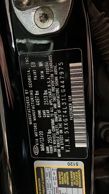 f10 535: Kia Optima: 2020 г., 2.4 л, Автомат, Бензин, Седан — 7