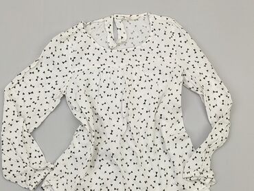 biała prazkowana bluzka: Blouse, H&M, 9 years, 128-134 cm, condition - Very good