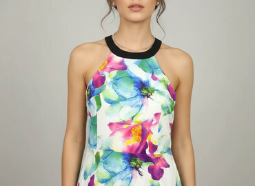 ubrania ręcznie malowane: Sukienka damska, rozmiar S w lalafo.pl ubrania ręcznie malowane: Sukienka damska, rozmiar S