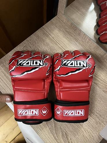 scooter ikinci el: MMA döyüş əlcəkləri – WOLON (qırmızı) - Açıq barmaq dizaynı — 1