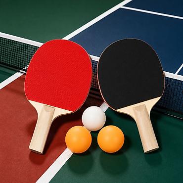 İdman və istirahət: Masa tennisinə tam dəst - Dəst tərkibi: 2 ədəd raketka (bir tərəfi — 1