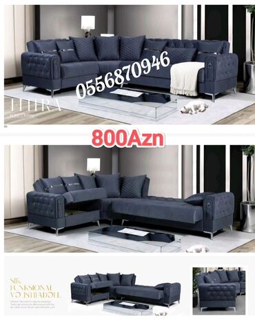 Sifarişlə divanlar: Künc divan, Qonaq otağı üçün, Parça, Bazalı, Açılan, Kitab — 9