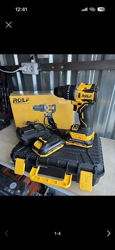Аккумуляторная дрель-шуруповерт ROLF TOP-5020 - Тип: бесщеточная at lalafo.kg Аккумуляторная дрель-шуруповерт ROLF TOP-5020 - Тип: бесщеточная