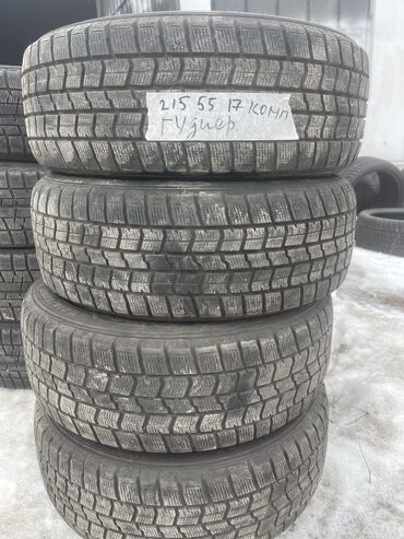 Шины: Шины 215 / 55 / R 17, Зима, Б/у, Комплект, Легковые, Япония, GoodYear