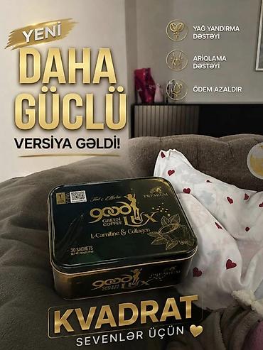 konoplya yağı: Məhsul: Yeni 🥰👍Good Lux Green Coffee – L‑Carnitine & Collagen — 1