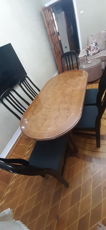 stol stul embawood stullar: İşlənmiş, Oval masa