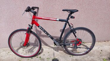 ctvigo bike: Bicikl Giant xl alu ram,26 tockovi disk kocnice,dupli tockovi shimano