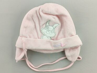 czapka 4f różowa: Czapka, Disney, 1.5-2 lat, 48-49 cm, stan - Bardzo dobry