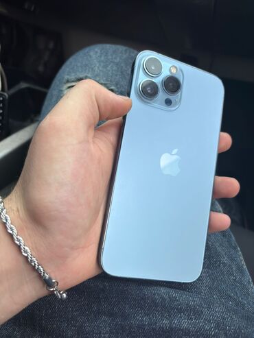 ayfon adapter: IPhone 13 Pro Max, 128 GB, Blue Titanium, Zəmanət, Simsiz şarj, Face ID
