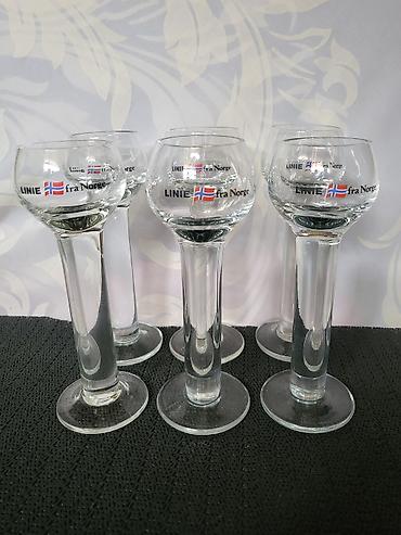 koktel set: Case nove za zestoko pice orig.Linie fra Norge 1970g+. Case za — 6