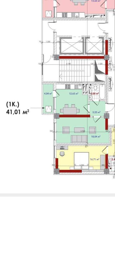 Продажа квартир: 1 комната, 41 м², Элитка, 3 этаж, ПСО (под самоотделку)