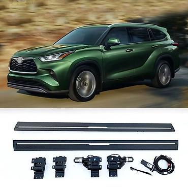 противоскольжения: Электрические выдвижные пороги для Toyota Highlander (XU70) — 3