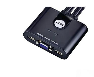 Druga oprema za računare i laptopove: ATEN CS22U – 2-portni USB KVM preklopnik (sa integrisanim kablovima) — 2