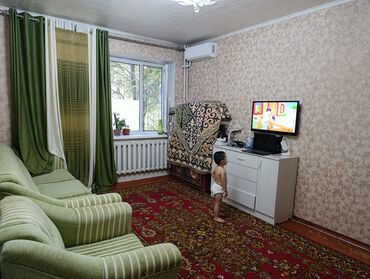 бишкек квартира издейм: 2 бөлмө, 49 кв. м, Жеке план, 1 кабат, Эски ремонт