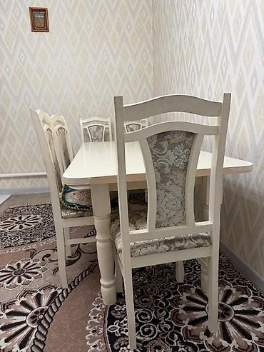 silver kitchen: Обеденная группа в классическом стиле - Комплект: прямоугольный стол — 3